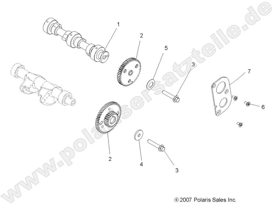 ENGINE, CAMSHAFT and GEARS