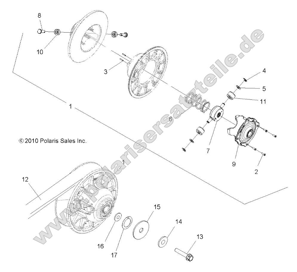 Drive Train, Secondary Clutch