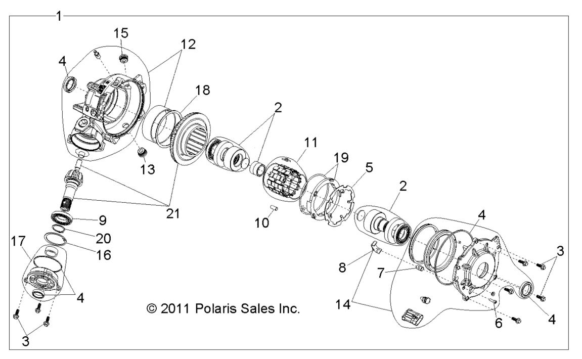 Drive Train, Front Gearcase Internals