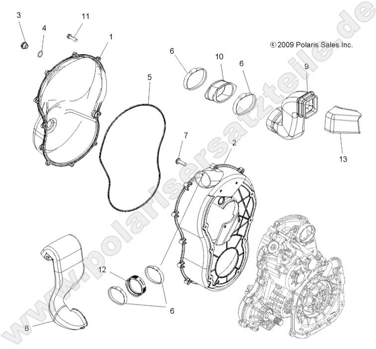 BODY, CLUTCH COVER BODY, CLUTCH COVER