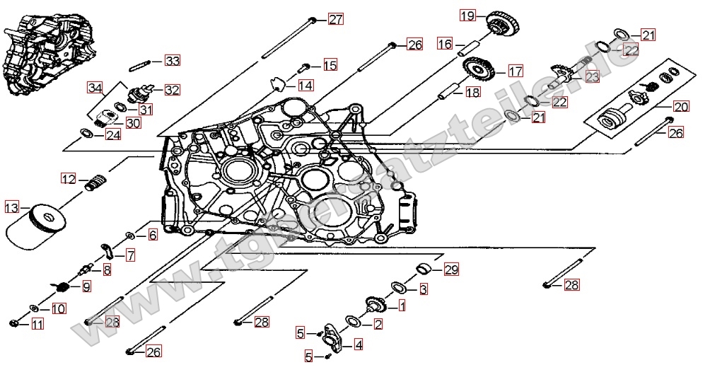 Motorgehäuse links (1)