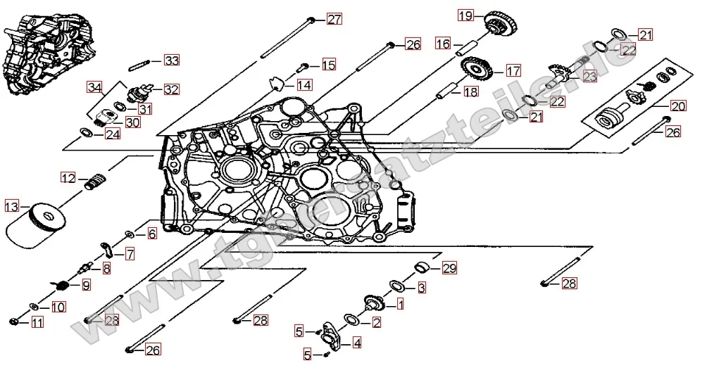 Motorgehäuse links (1)