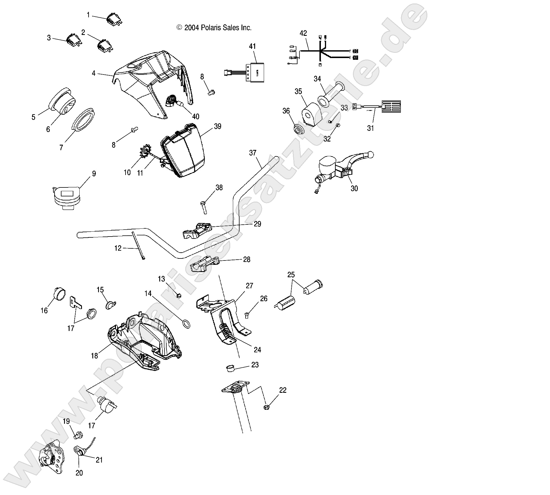 HANDLEBAR and HEADLIGHT POD