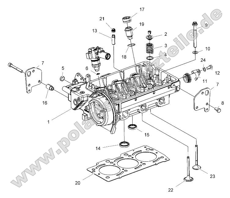 Engine, Cylinder Head and Precombustion Chamber