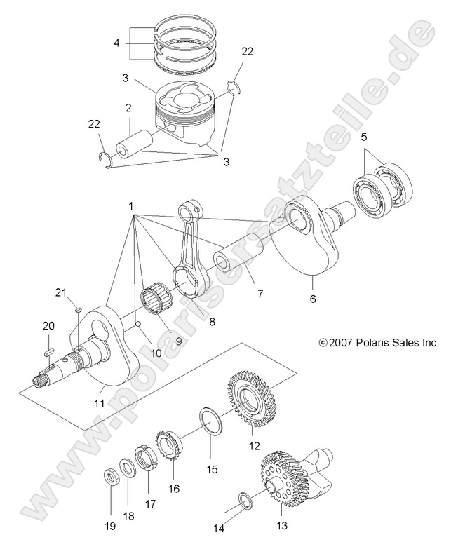 ENGINE, CRANKSHAFT and PISTON ENGINE, CRANKSHAFT and PISTON