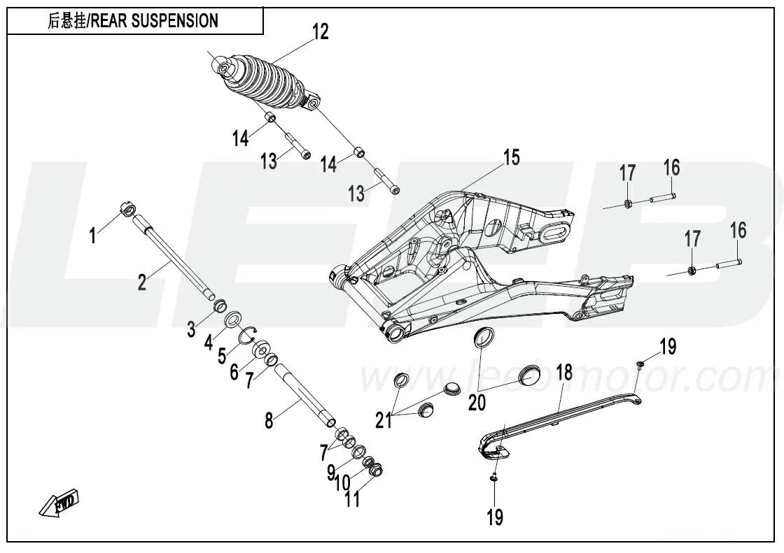 Hinterradaufhängung 