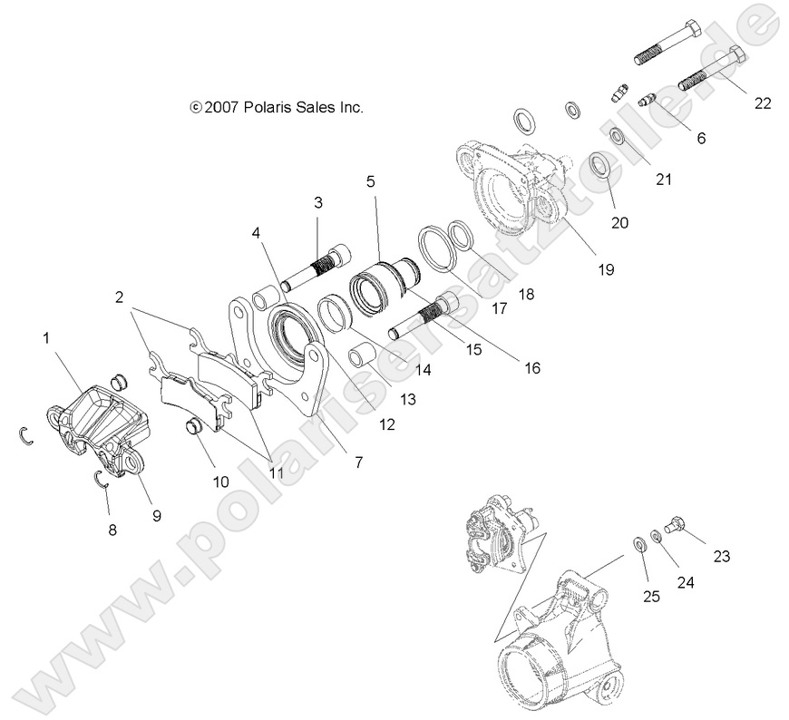 BRAKES, REAR CALIPER BRAKES, REAR CALIPER