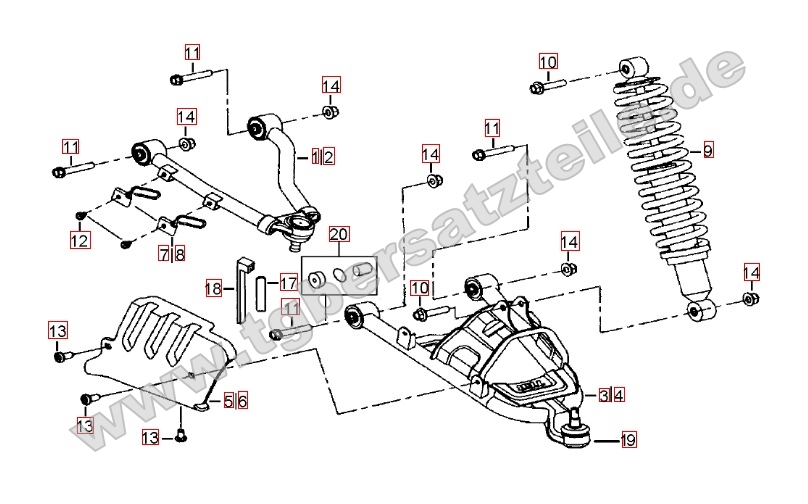 Federbein vorne Federbein vorne