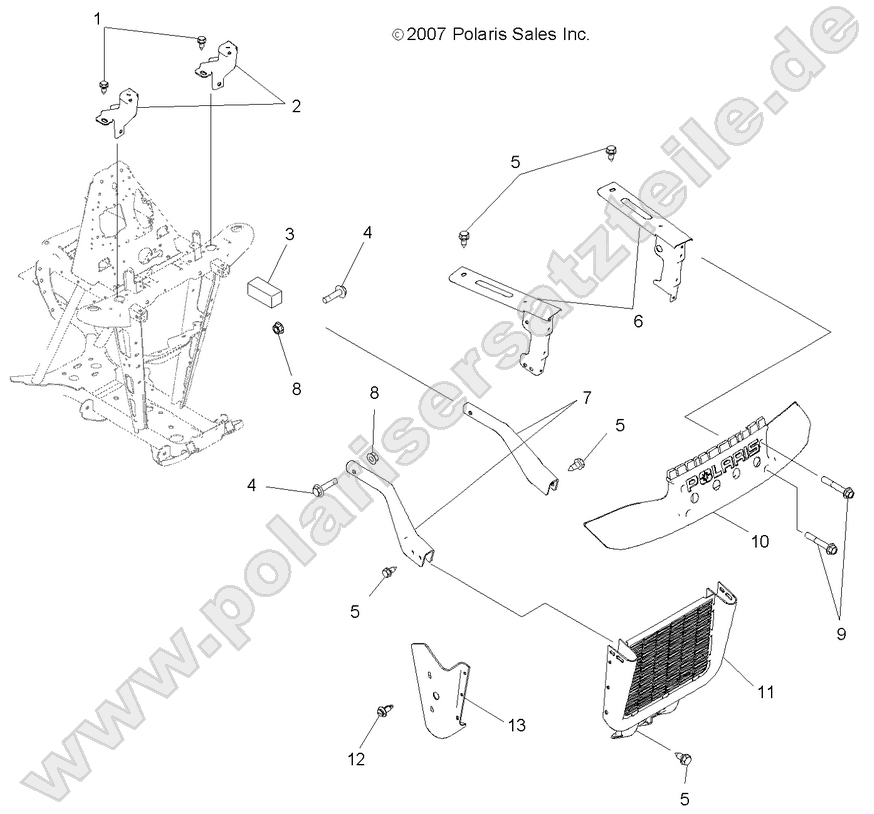 BODY, FRONT RACK and BUMPER MOUNTING BODY, FRONT RACK and BUMPER MOUNTING