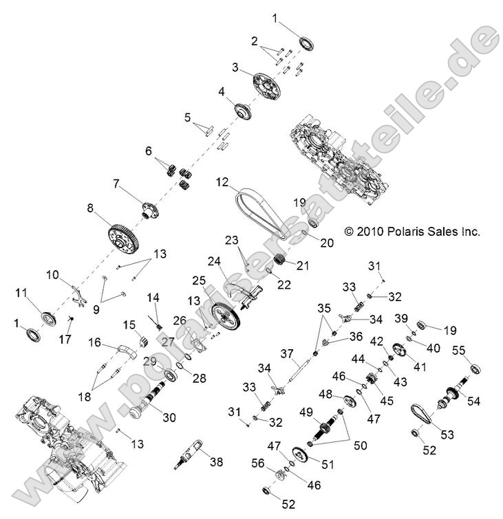 Drive Train, Main Gearcase internal