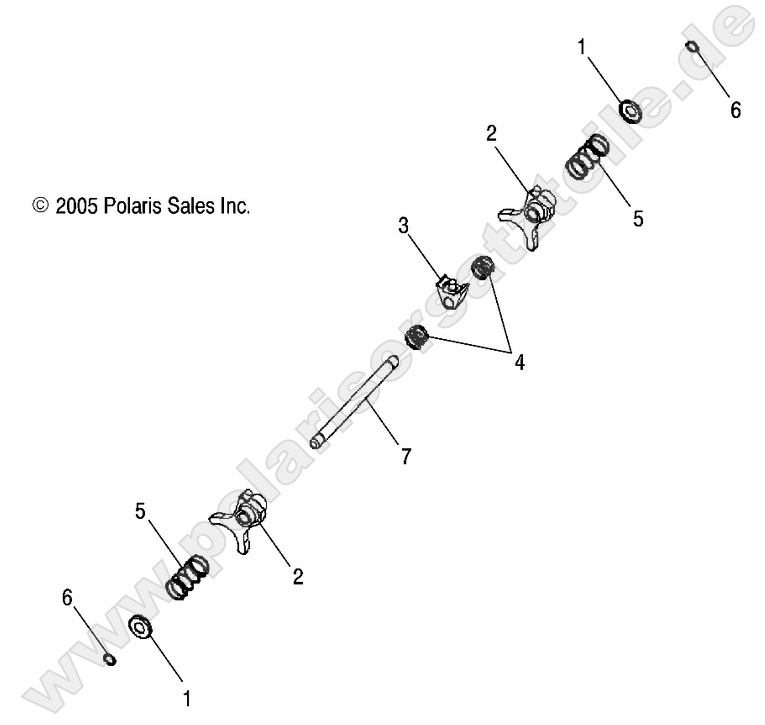 DRIVE TRAIN, MAIN GEARCASE SHIFT FORKS DRIVE TRAIN, MAIN GEARCASE SHIFT FORKS