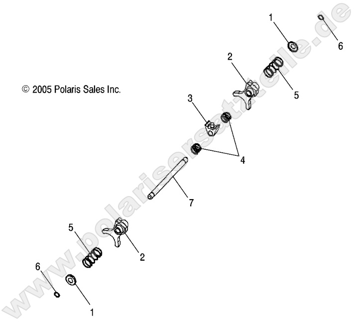 DRIVE TRAIN, MAIN GEARCASE SHIFT FORKS DRIVE TRAIN, MAIN GEARCASE SHIFT FORKS