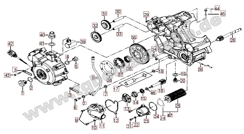 Motorgehäuse rechts