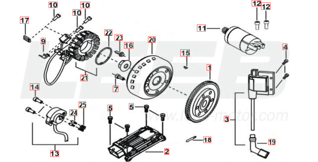 Lichtmaschine-Anlasser