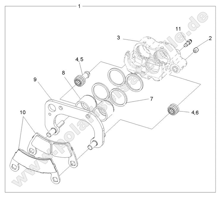 BRAKES, FRONT CALIPER