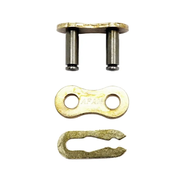 AFAM MX-G Kette 428 gold-schwarz - 122 Glieder - Clip Schloß - Motocross