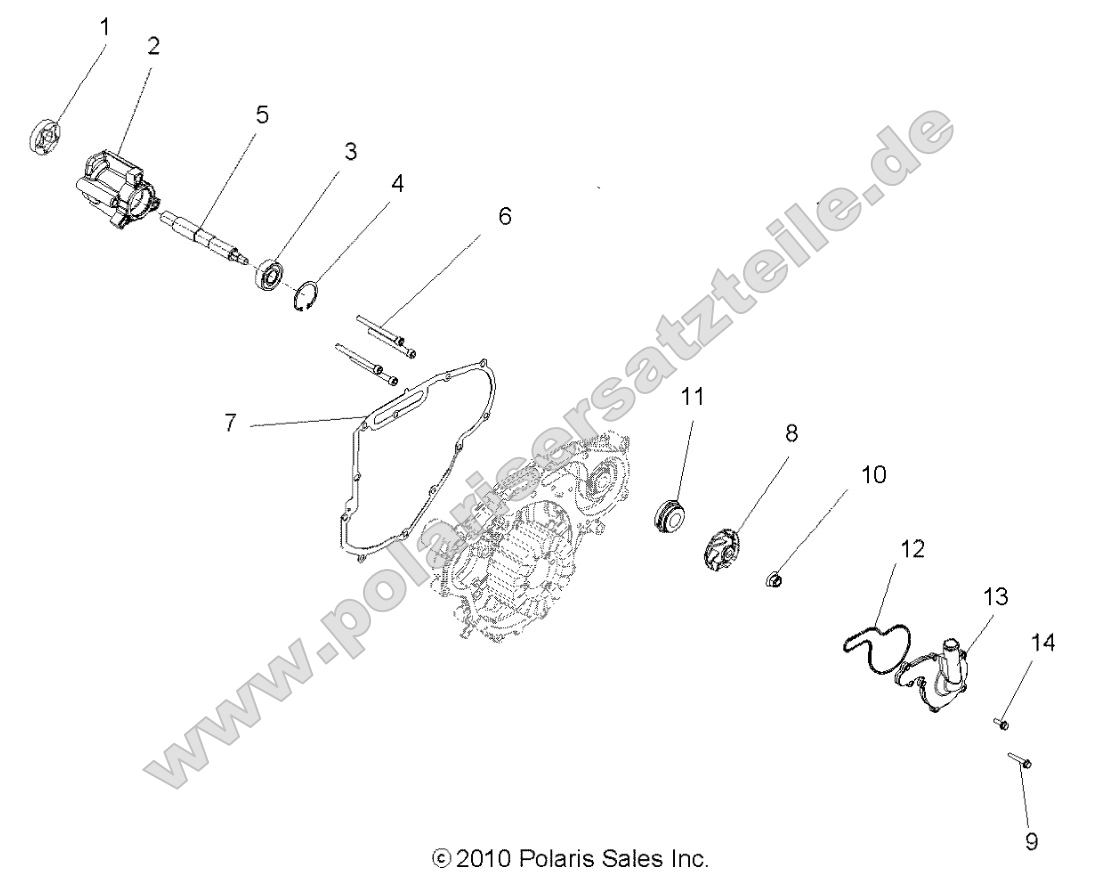 Engine, Oil Pump and Water Pump Engine, Oil Pump and Water Pump