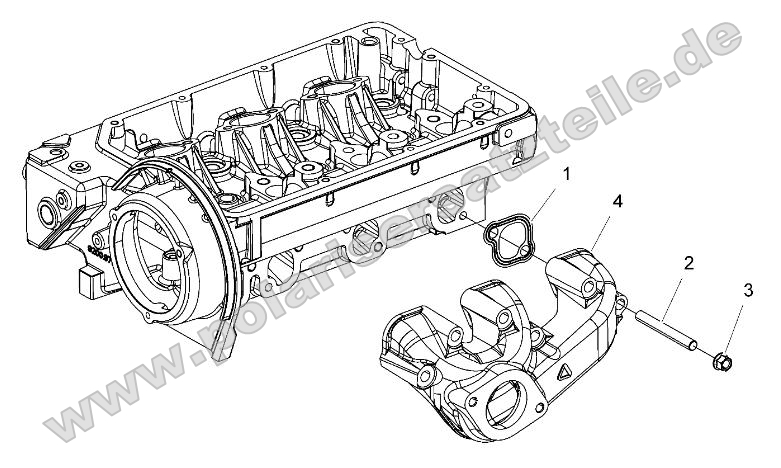 Engine, Exhaust Manifold w/ Front Outlet Engine, Exhaust Manifold w/ Front Outlet