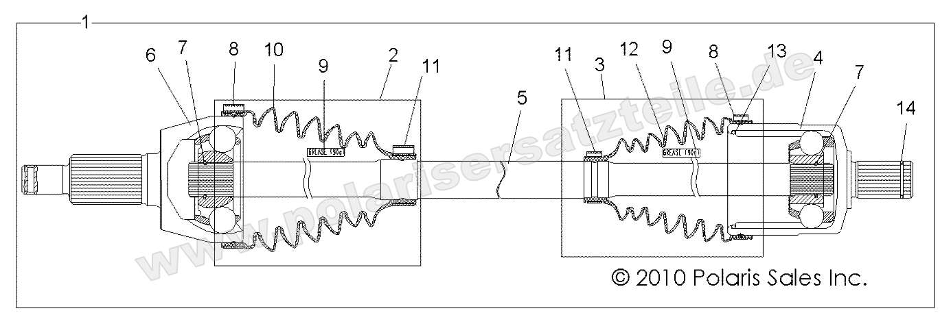 Drive Train, Front Drive Shaft Drive Train, Front Drive Shaft