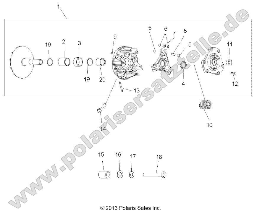 Drive Train, Primary Clutch Drive Train, Primary Clutch