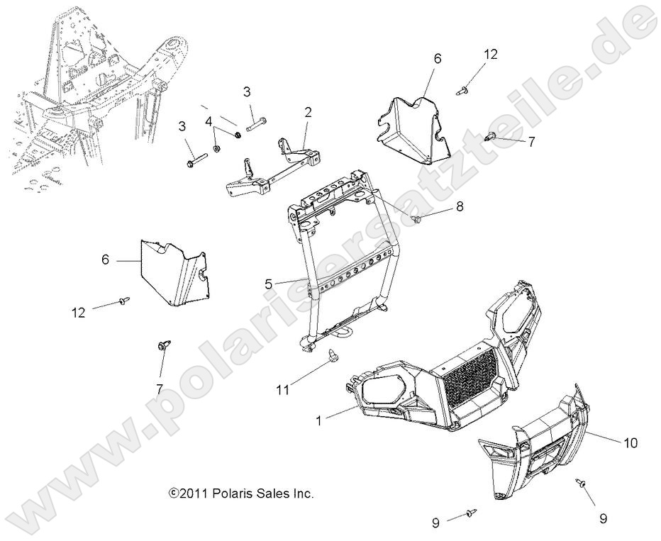 BODY, FRONT BUMPER and MOUNTING