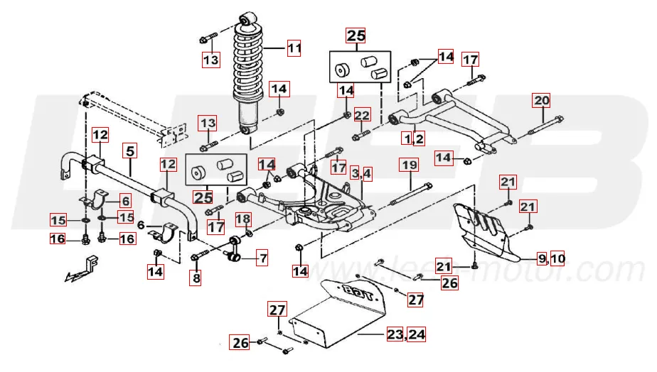 Federbein hinten Federbein hinten