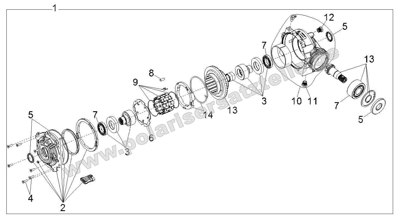Drive Train, Front Gearcase Internals