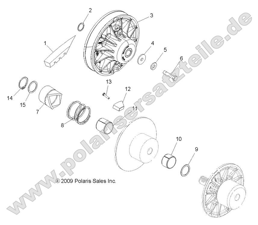 Drive Train, Secondary Clutch