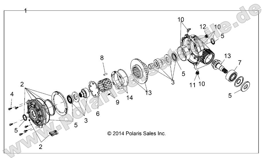 Drive Train, Front Gearcase (if built after 9/7/15)