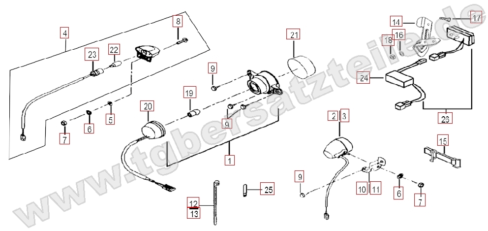 Rücklicht-Blinker hinten