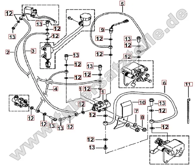 Bremsanlage hinten Bremsanlage hinten