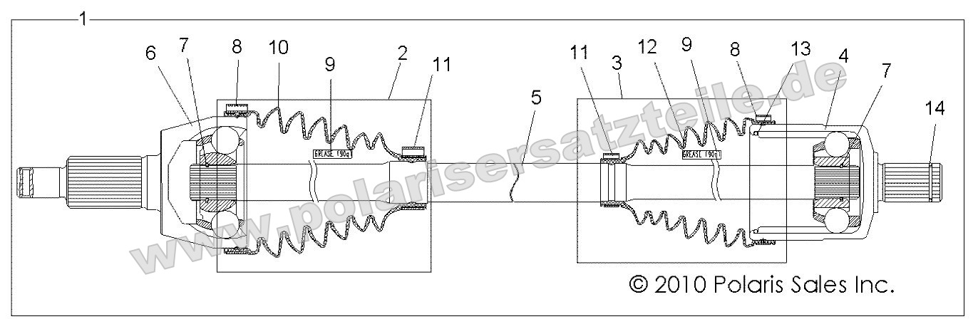 DRIVE TRAIN, FRONT DRIVE SHAFT