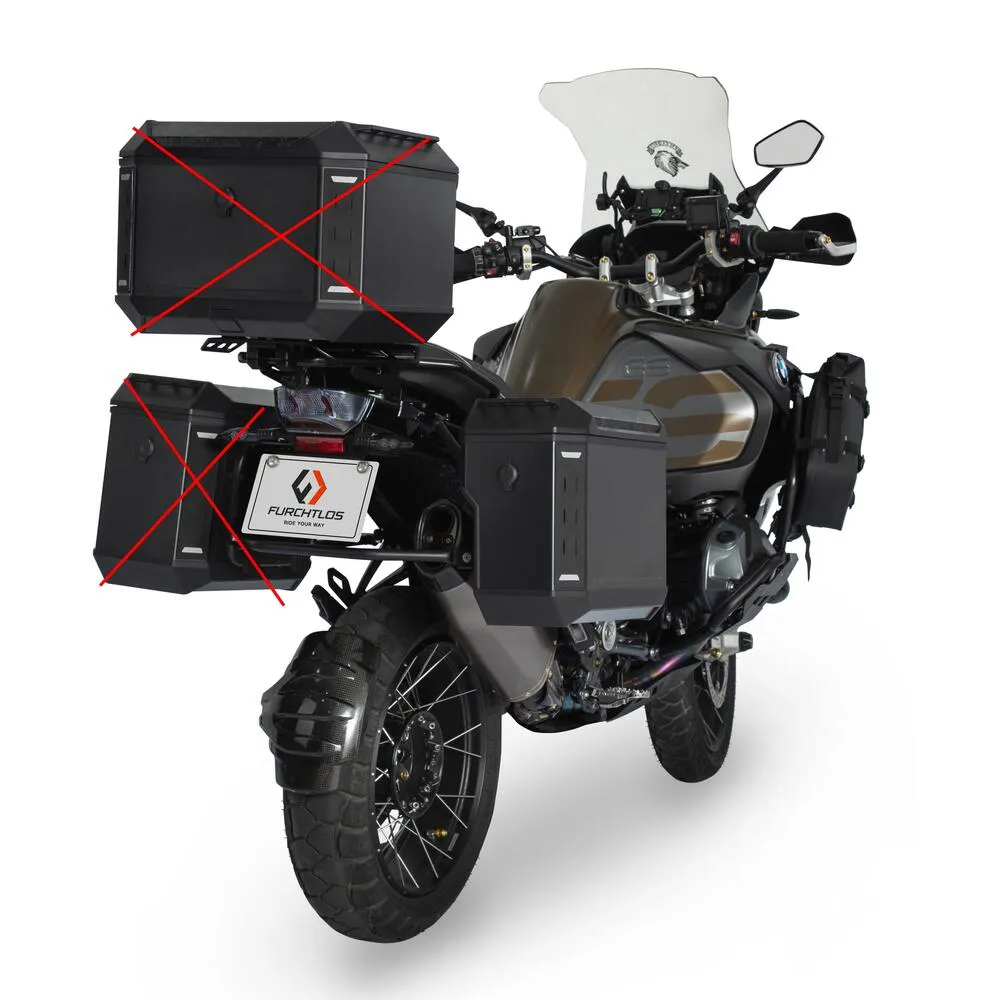 Furchtlos-RANGER-OFFSET-Alu-Seitenkoffer-rechts-36-Liter-anthrazit-schwarz Furchtlos RANGER OFFSET Alu Seitenkoffer rechts mit Versatz - 31 Liter - anthrazit-schwarz