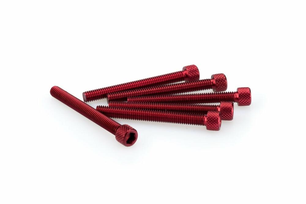 PUIG INBUS-SCHRAUBEN-KIT M6X55MM. ROT - 0446R
