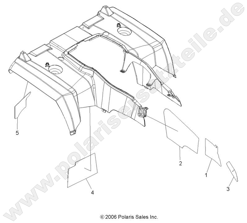 BODY, REAR CAB FOIL BODY, REAR CAB FOIL