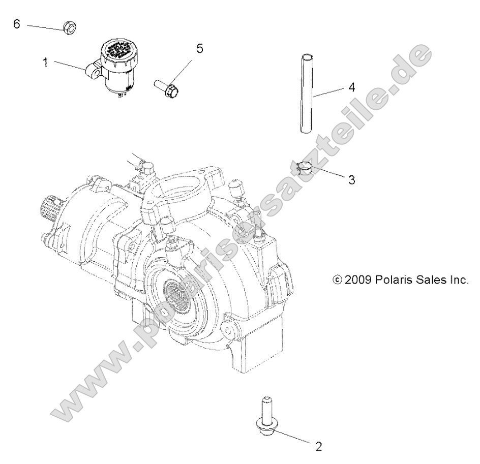 Drive Train, Gearcase Mounting, Front Drive Train, Gearcase Mounting, Front