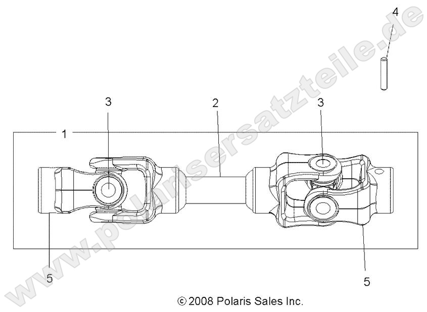 DRIVE TRAIN, MID PROP SHAFT
