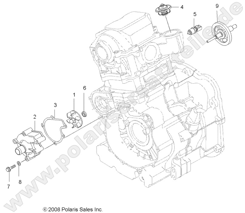 ENGINE, COOLING SYSTEM and WATER PUMP