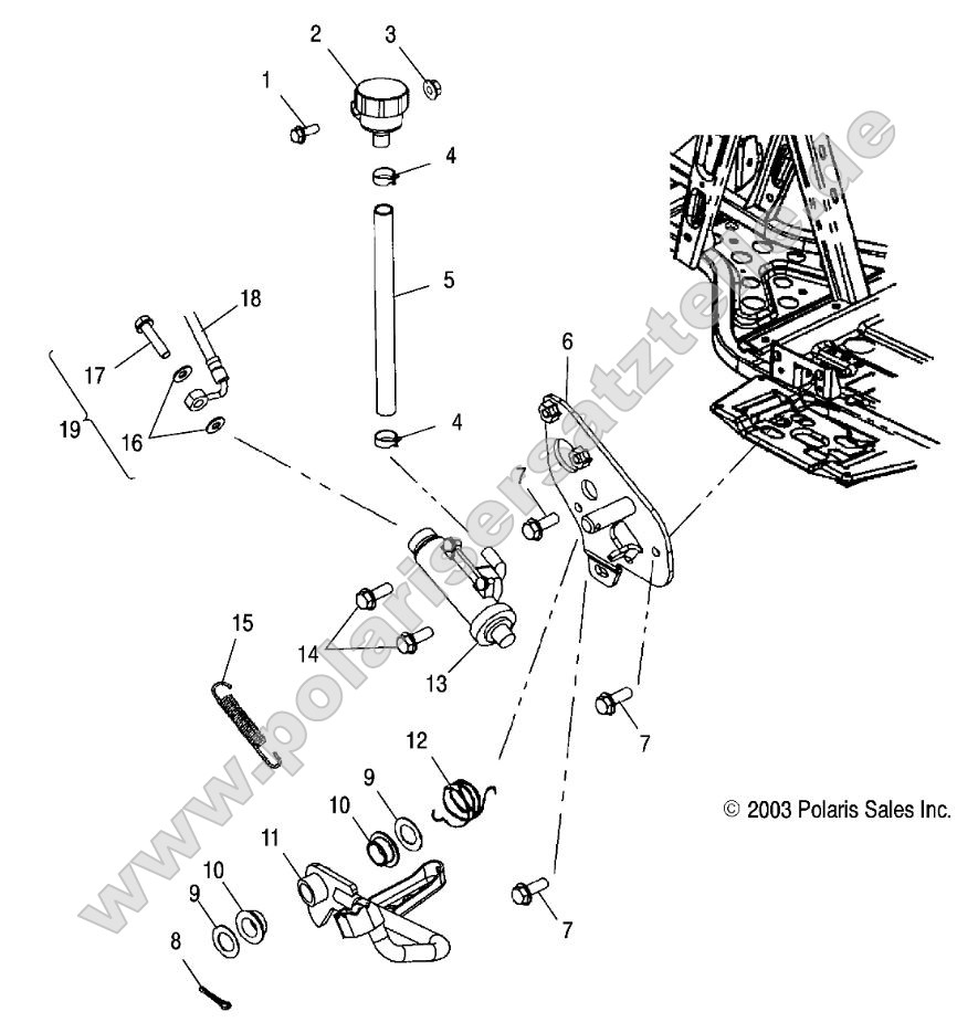 Rear Master Cylinder/Foot Pedal Rear Master Cylinder/Foot Pedal