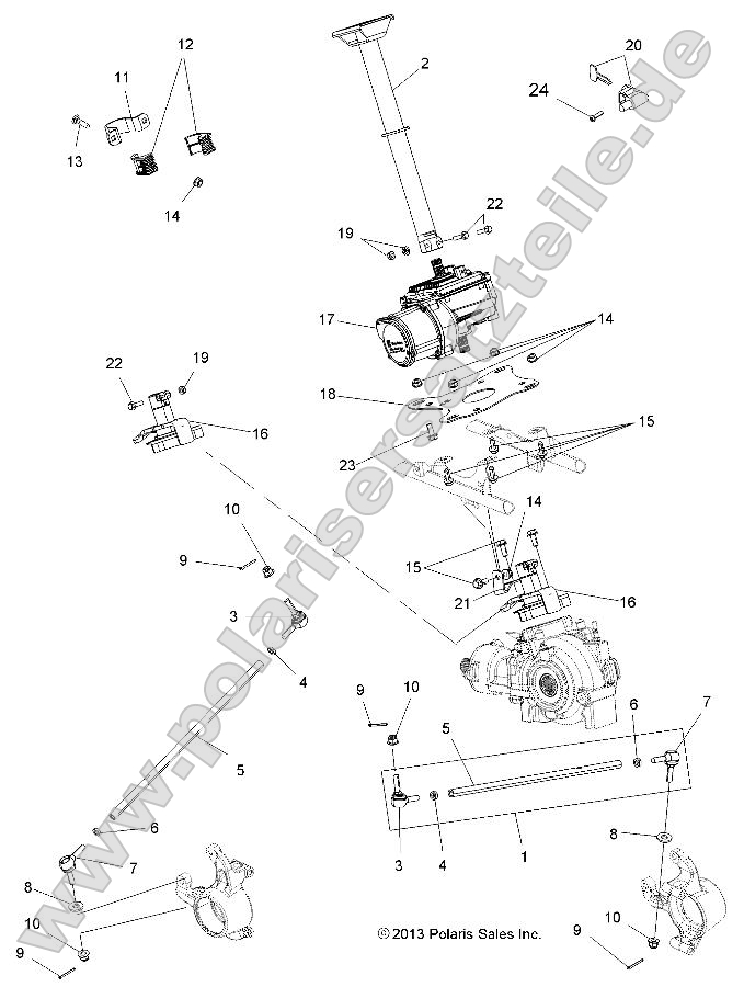 Steering, Steering Post Asm. Steering, Steering Post Asm.