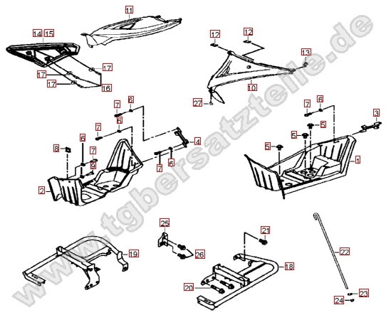 Seitenverkl.-Fußstütze