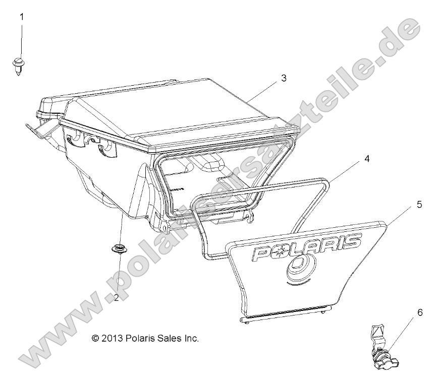 Body, Storage Box, Rear