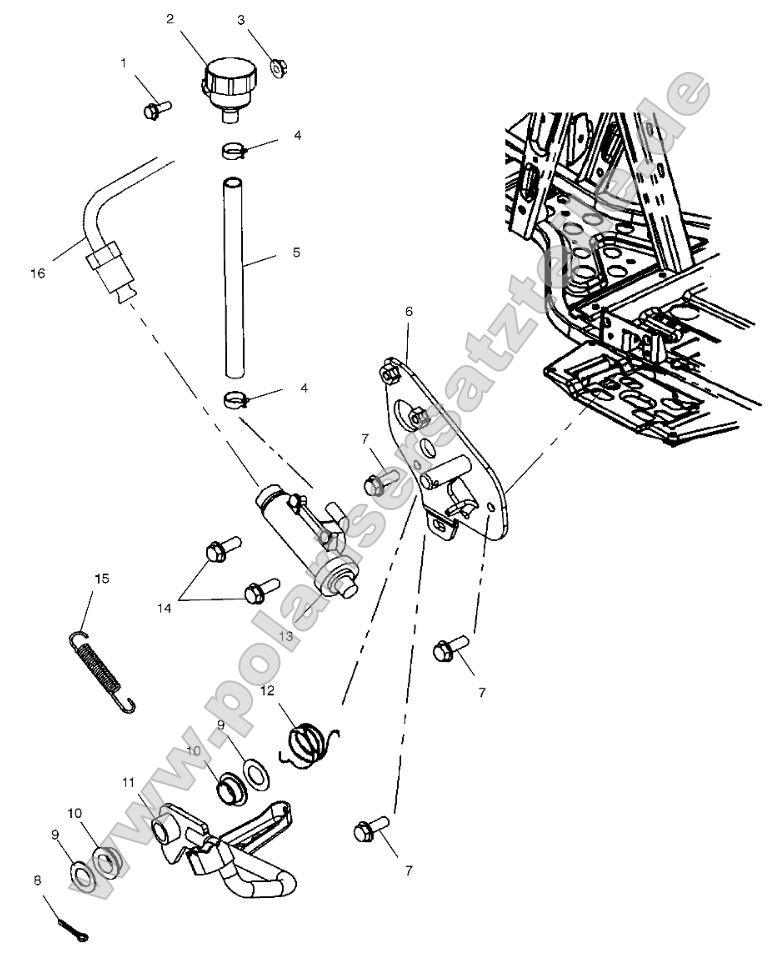 Rear Master Cylinder/Foot Pedal Rear Master Cylinder/Foot Pedal