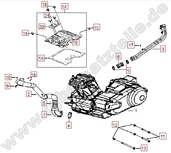 Motor - Abdeckung Zylinderkopf