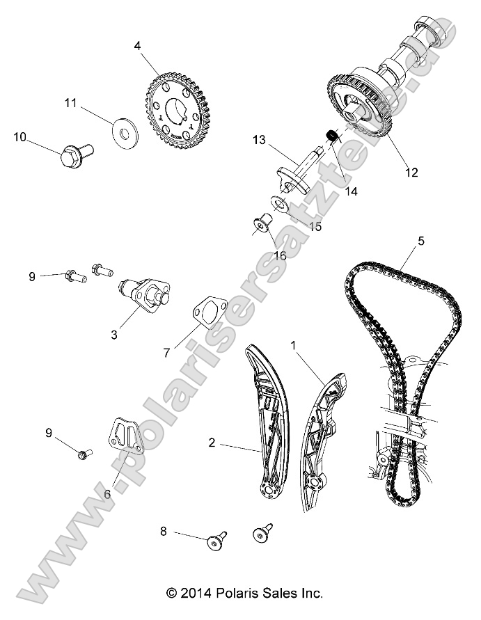 Engine, Cam Chain and Sprocket