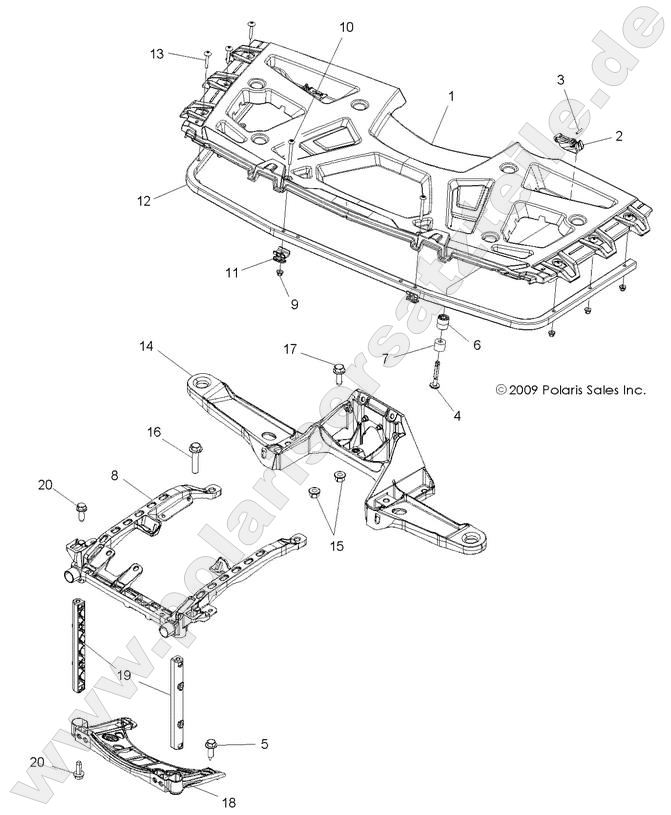 BODY, FRONT RACK and SUPPORTS BODY, FRONT RACK and SUPPORTS