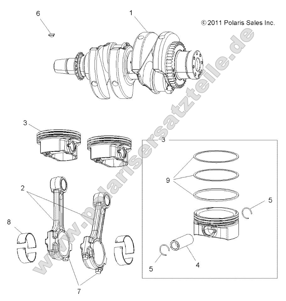 Engine, Crankshaft and Piston Engine, Crankshaft and Piston