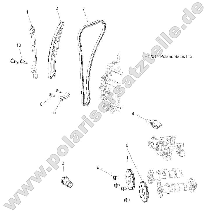 Engine, Cam Chain and Sprocket Engine, Cam Chain and Sprocket
