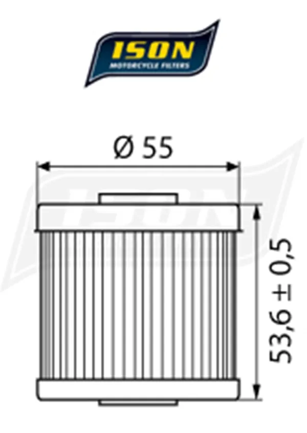 ISON Ölfilter 123 - Kawasaki