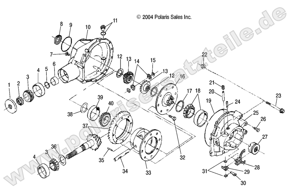 Gearcase, Rear Gearcase, Rear